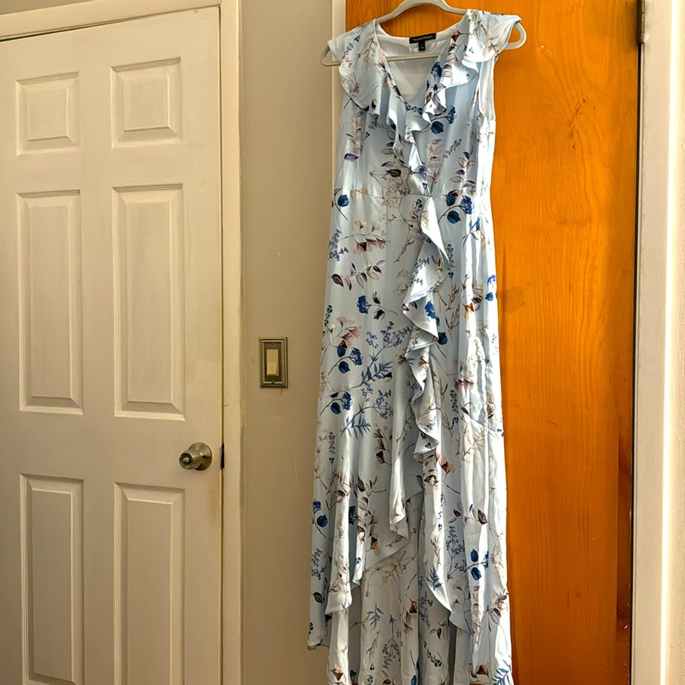 Long baby blue beautiful dress